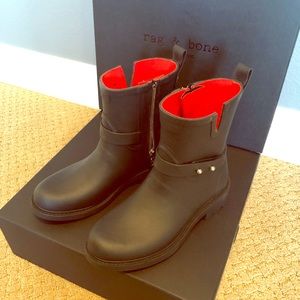 NWT Rag & Bone Moto Rain Boot